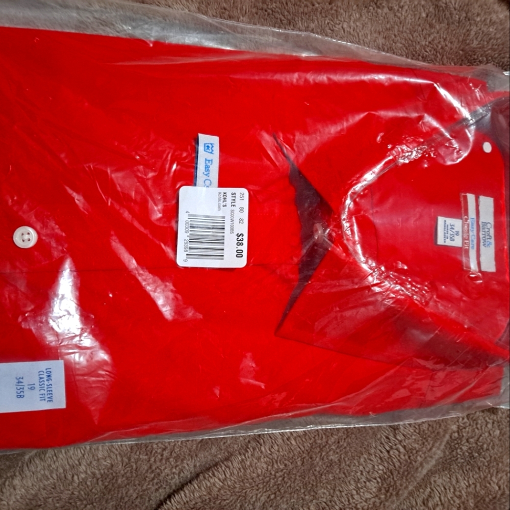 New Red dress shirt